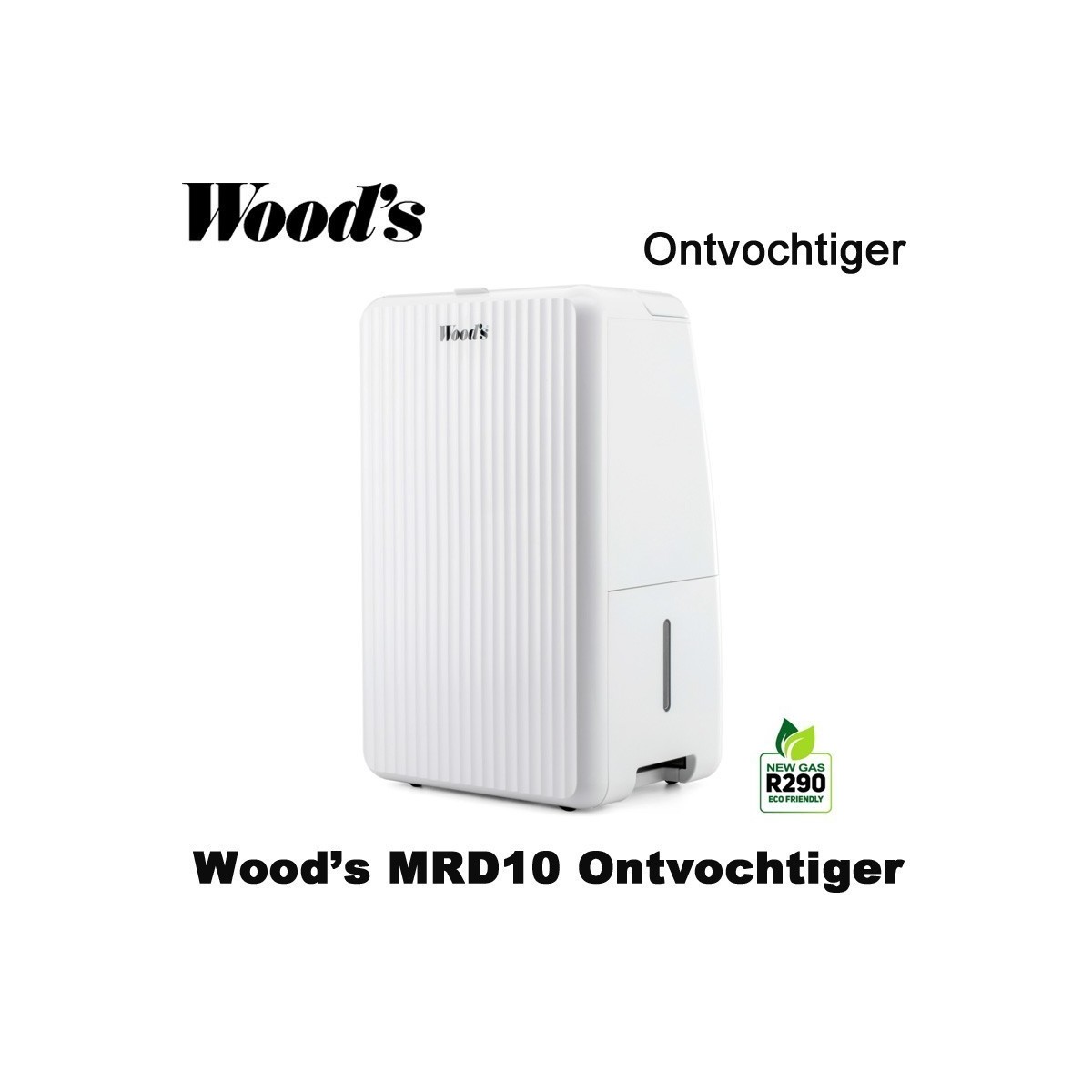Woods MRD10 Luchtontvochtiger – 10 L/dag voor 30-40 m² ruimtes
