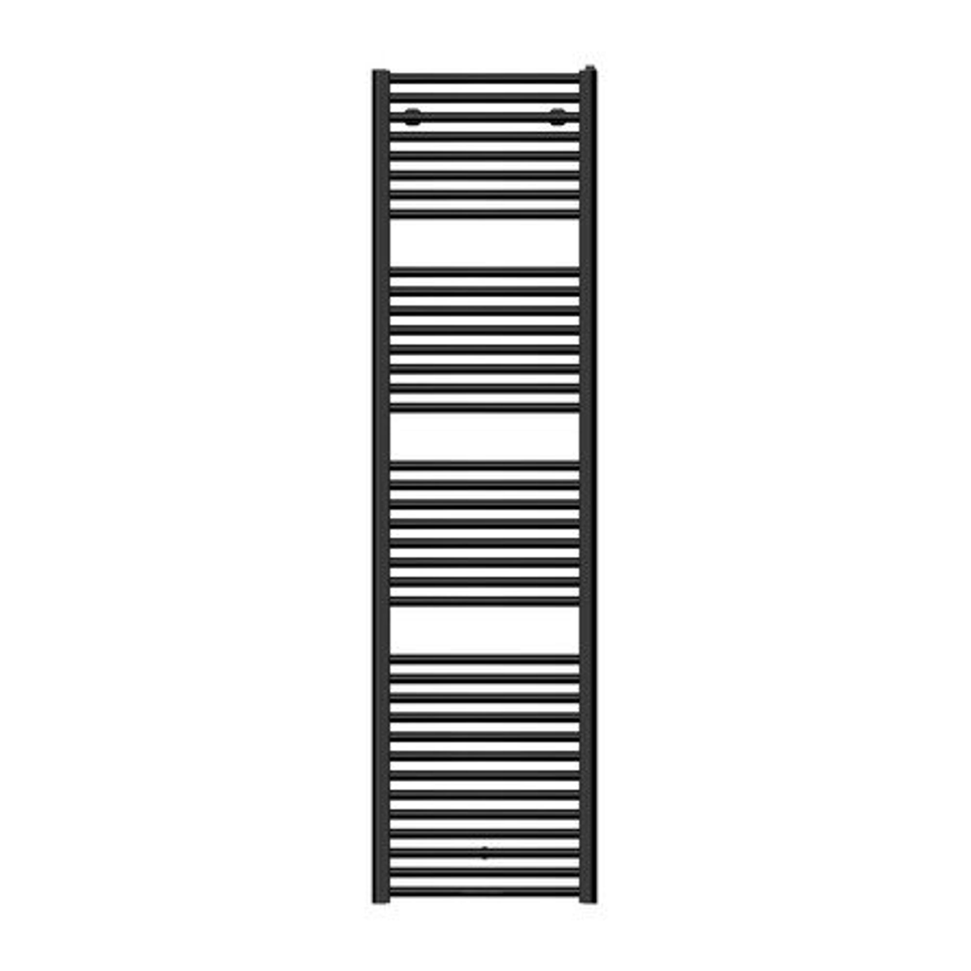 Nemo Spring Toronto handdoekradiator 185x50cm staal mat zwart