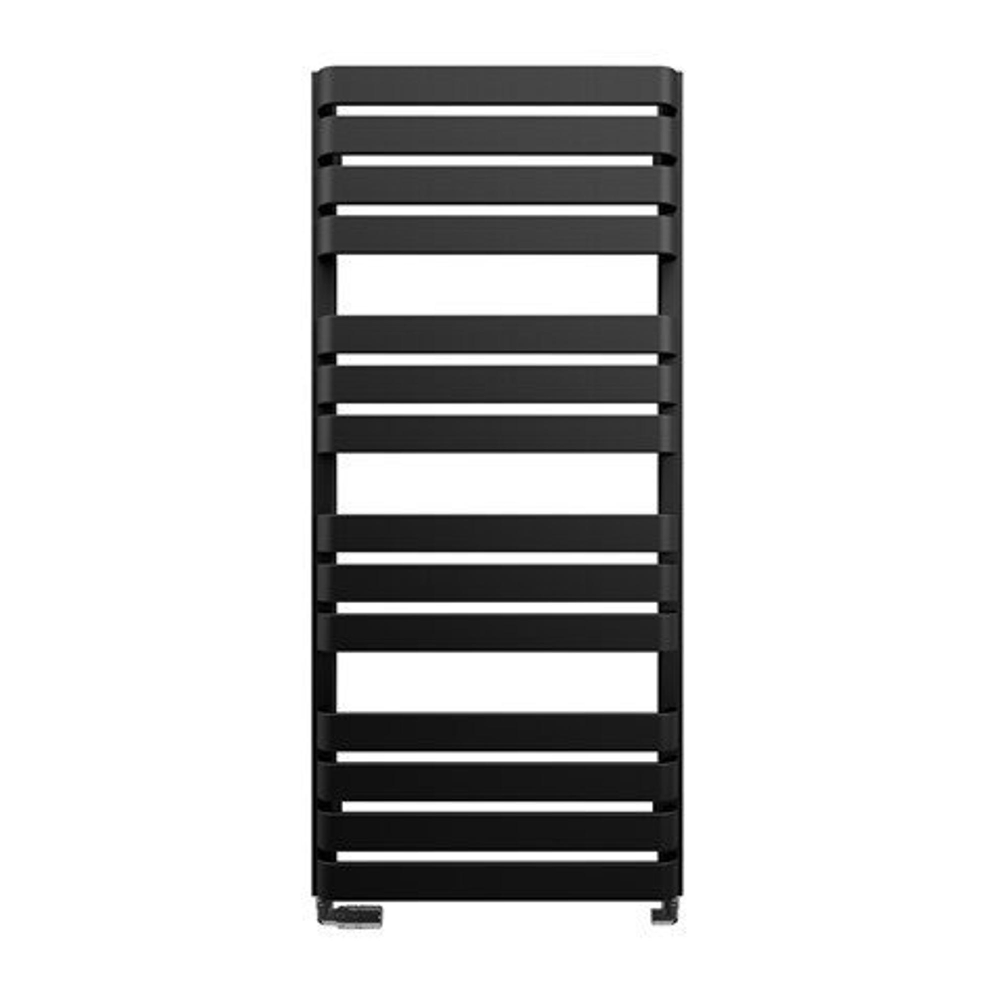 Crosswater Celeste Handdoekradiator - 50x110cm - 553 watt - mat zwart