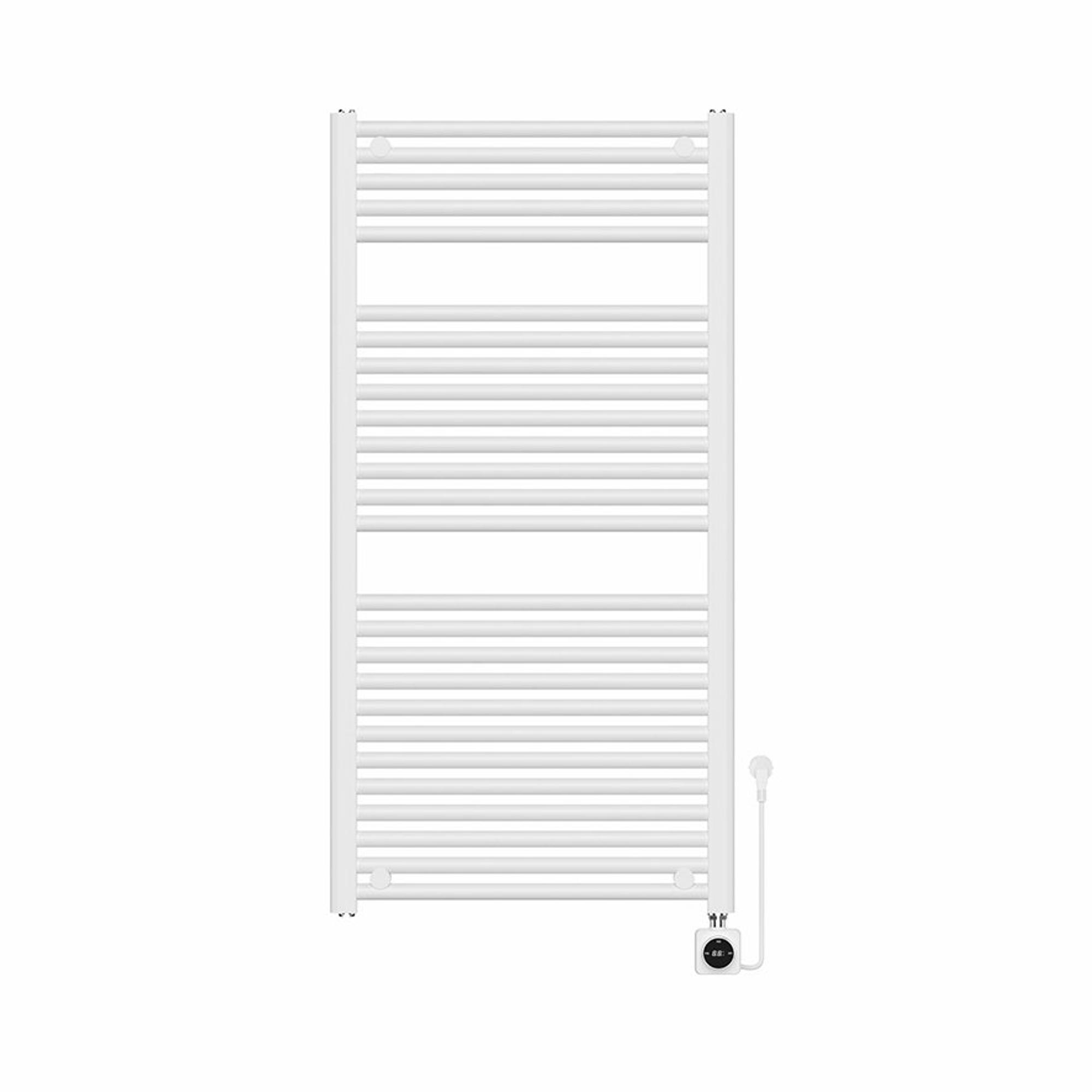 Wiesbaden Elara Elektroheizkörper Smart WiFi - 118.5x60cm - Hochglanz Weiß