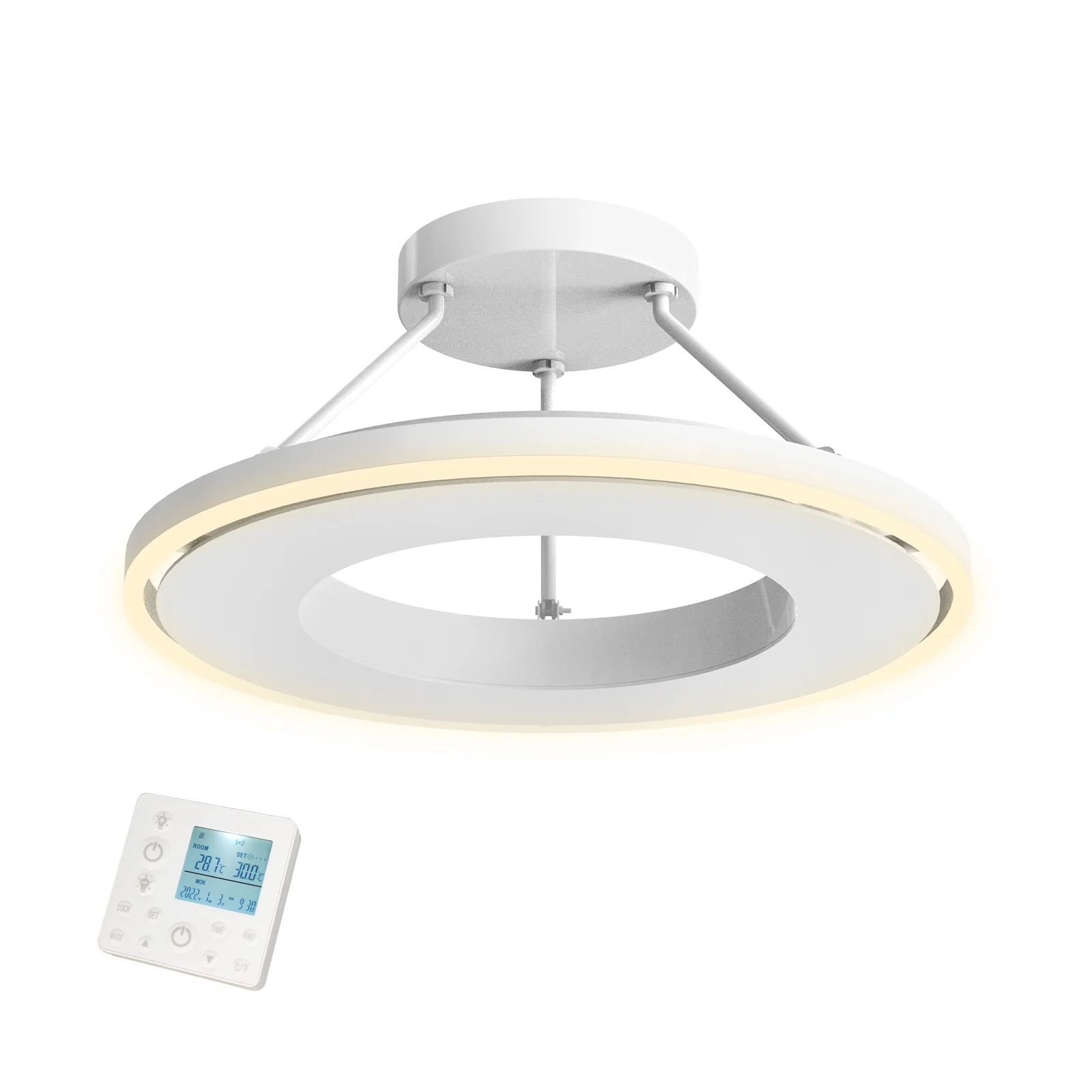 Quality Heating QH-GlowRing Serie Wifi infraroodpaneel met led verlichting