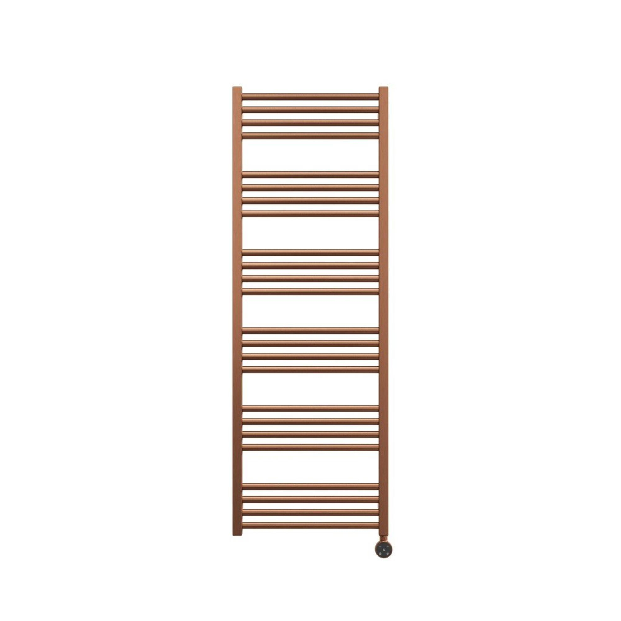 Crosswater MPRO Elektrischer Handtuchheizkörper - 140x50cm - 600W - gebürstete Bronze