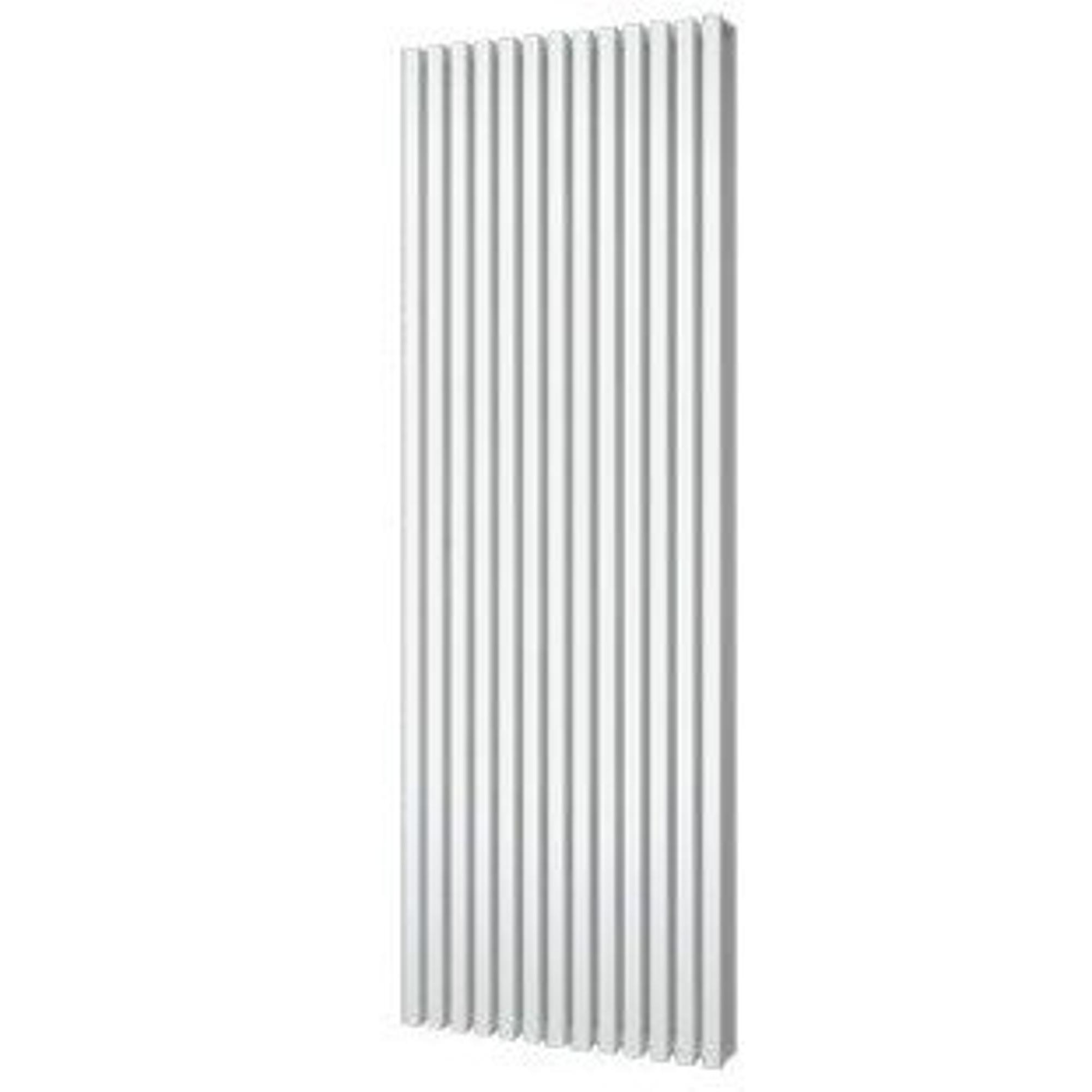 Plieger Siena designradiator verticaal dubbel 1800x606mm 2030W wit structuur