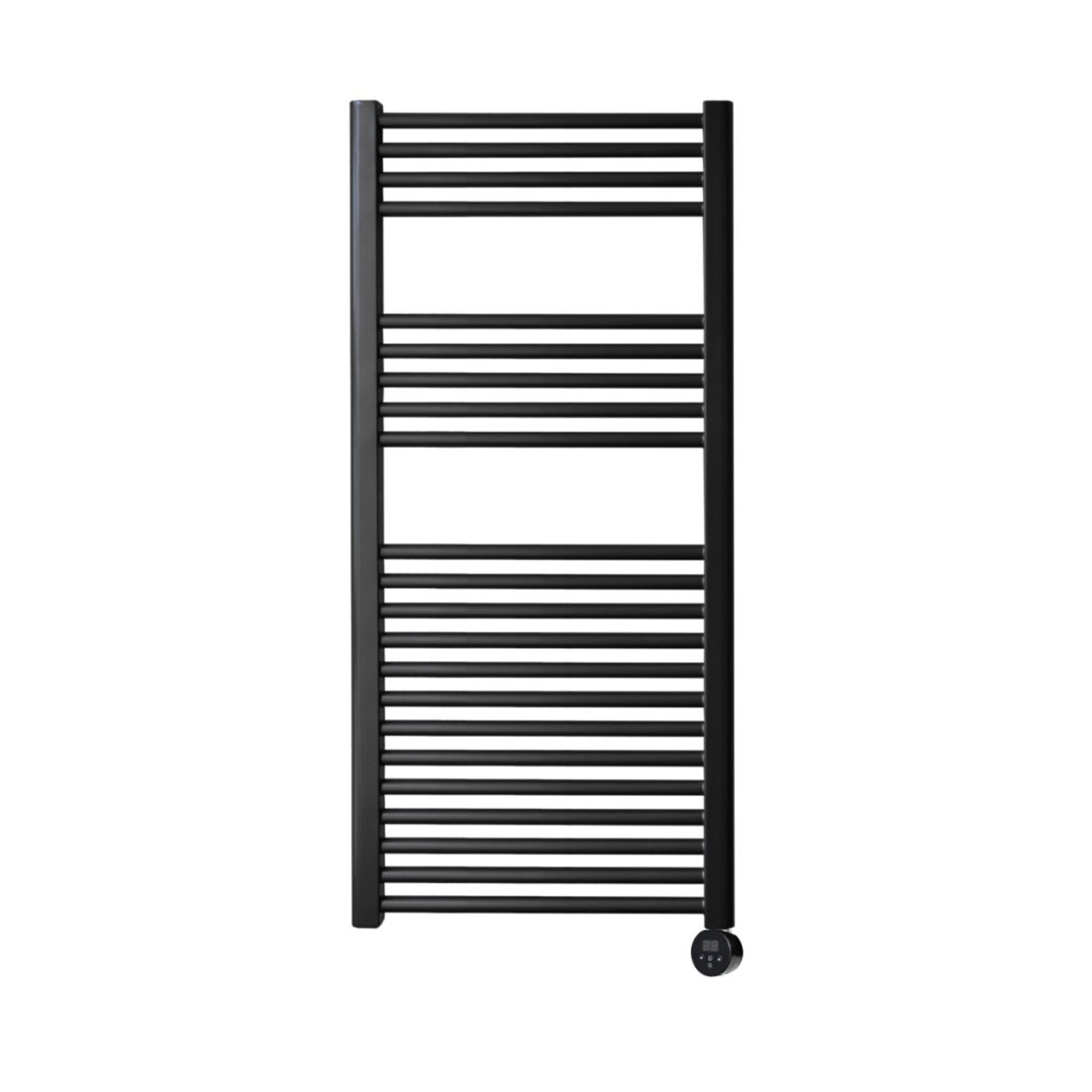 Sanicare Elektrische Design Radiator - 111.8x60cm - 730W - Zwart Mat