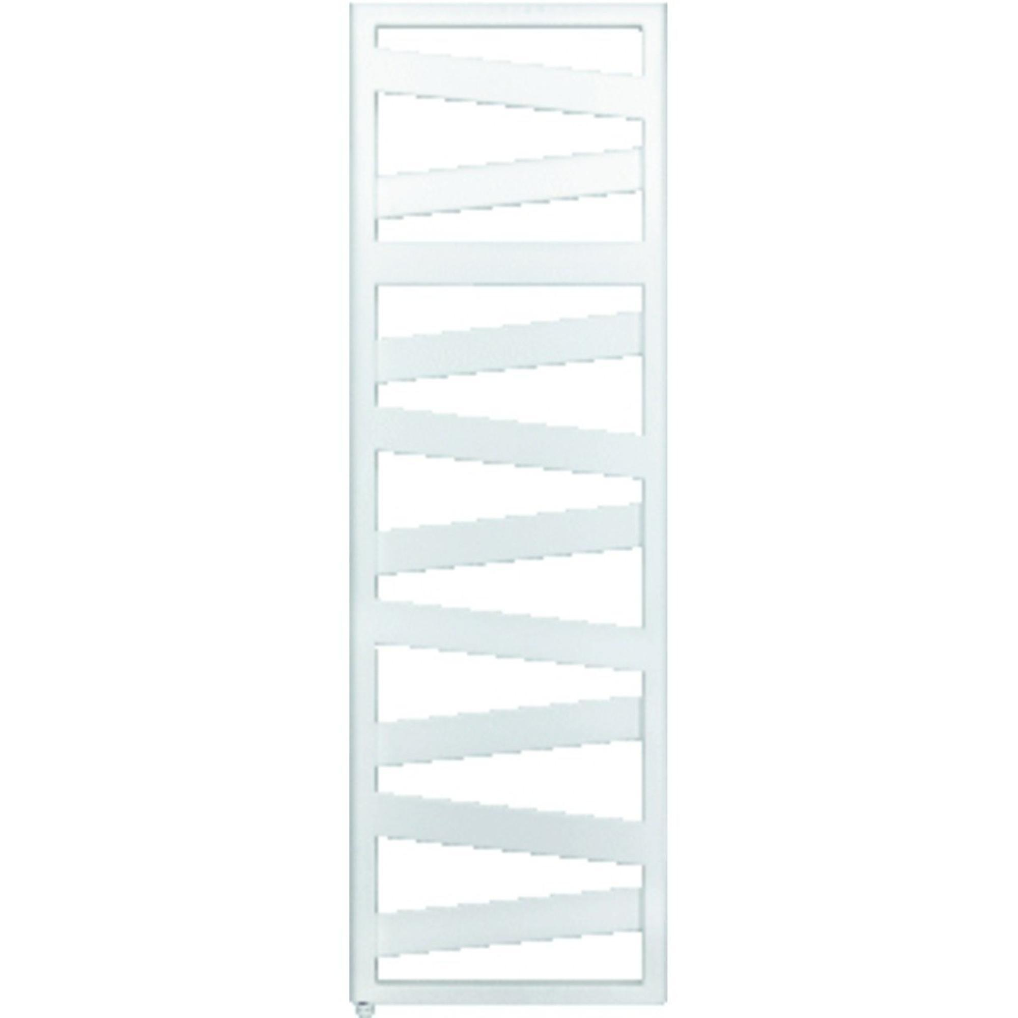 Zehnder Ribbon elektrische handdoekradiator 182.3x50cm Wit glans