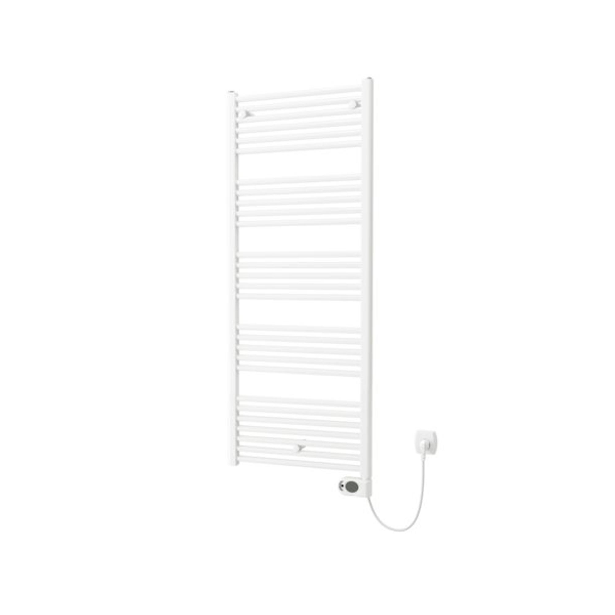 Plieger Elba Electrical Elektrische Designradiator 146.2x50cm Wit