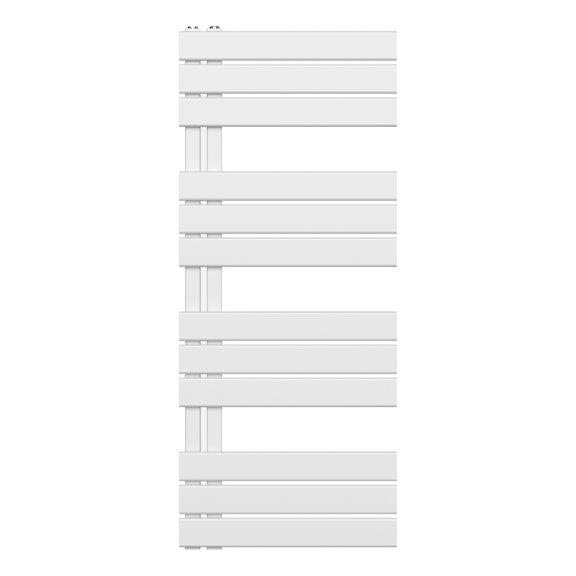 Belrad Handdoekradiator - links - aansluiting/comb - 1200x500mm - Wit
