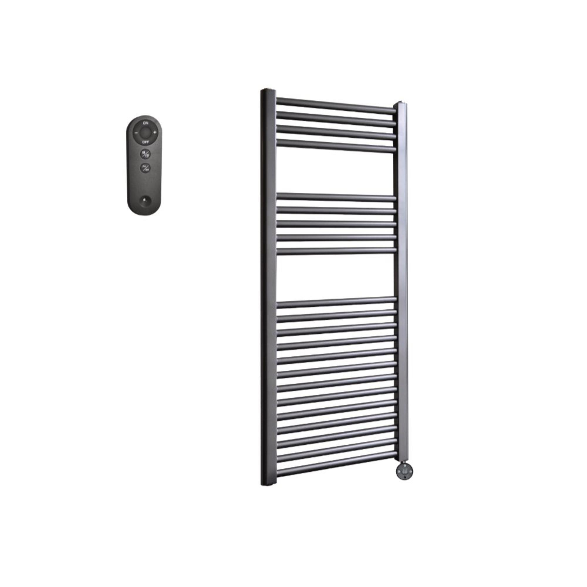 Sanicare HVS Elektroheizkörper - 111.8x60cm - 730W - Fernbedienung - Thermostat