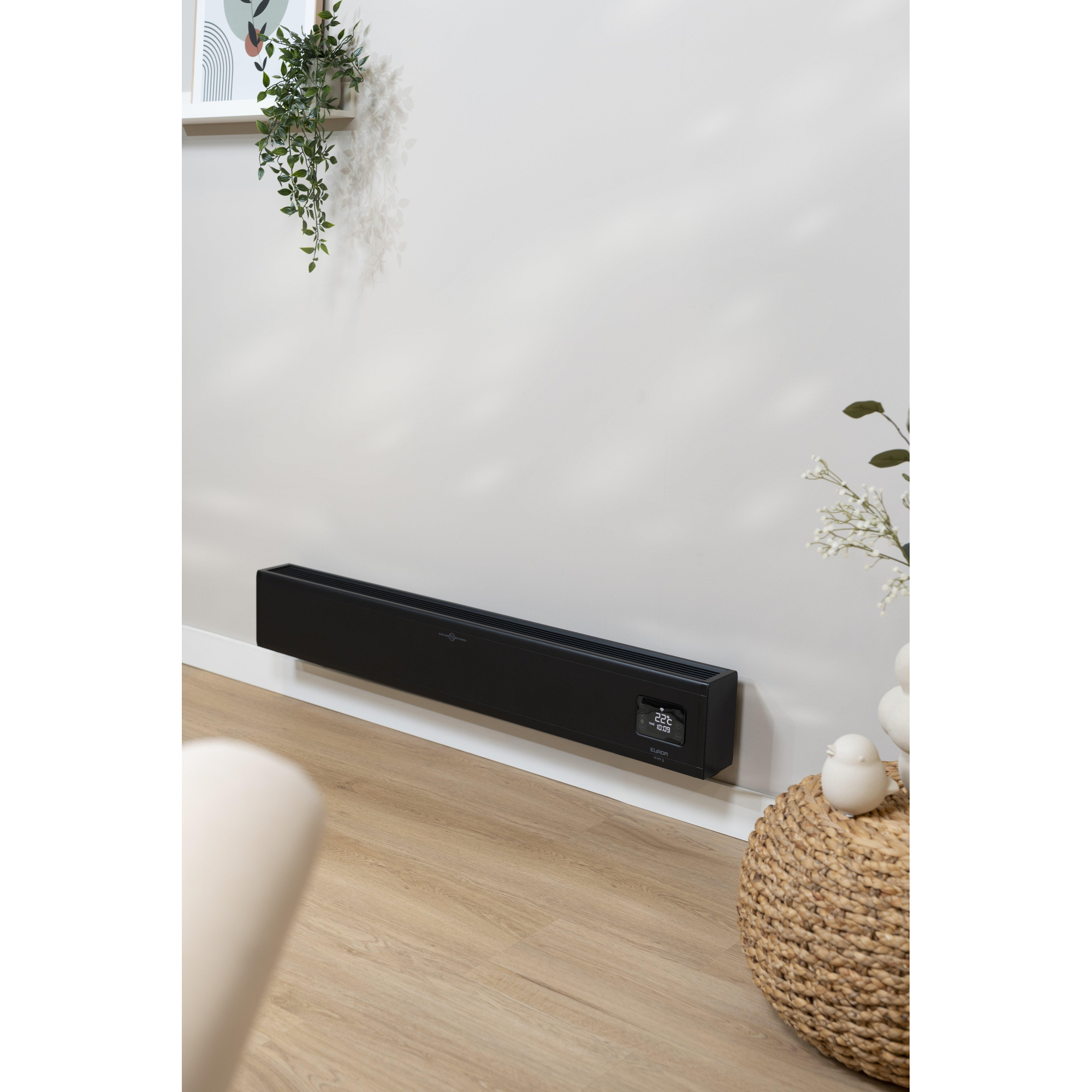 Eurom Alutherm Baseboard 2000 WiFi Convectorkachel Laag 2000W Zwart