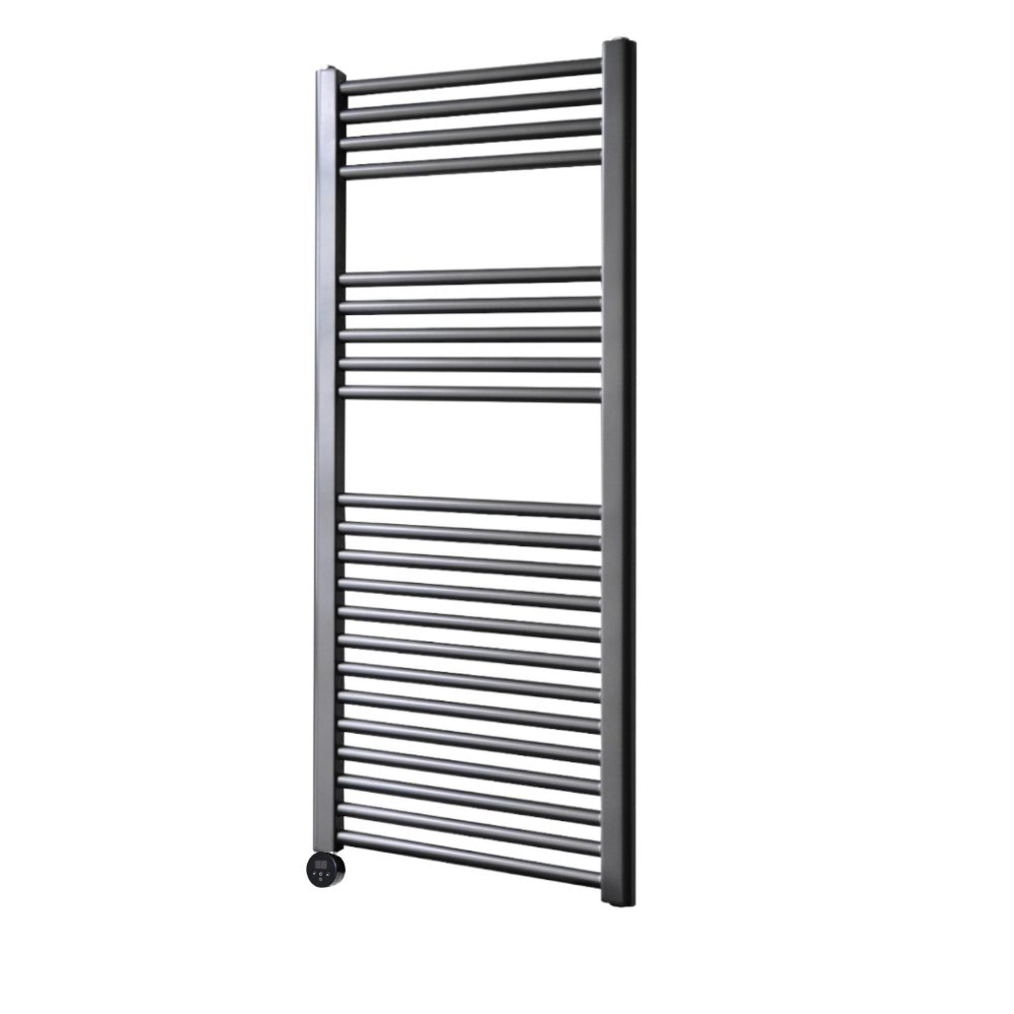 Sanicare Elektrische Radiator HRLEZ 451118/M - 111.8x45 cm - Gunmetal