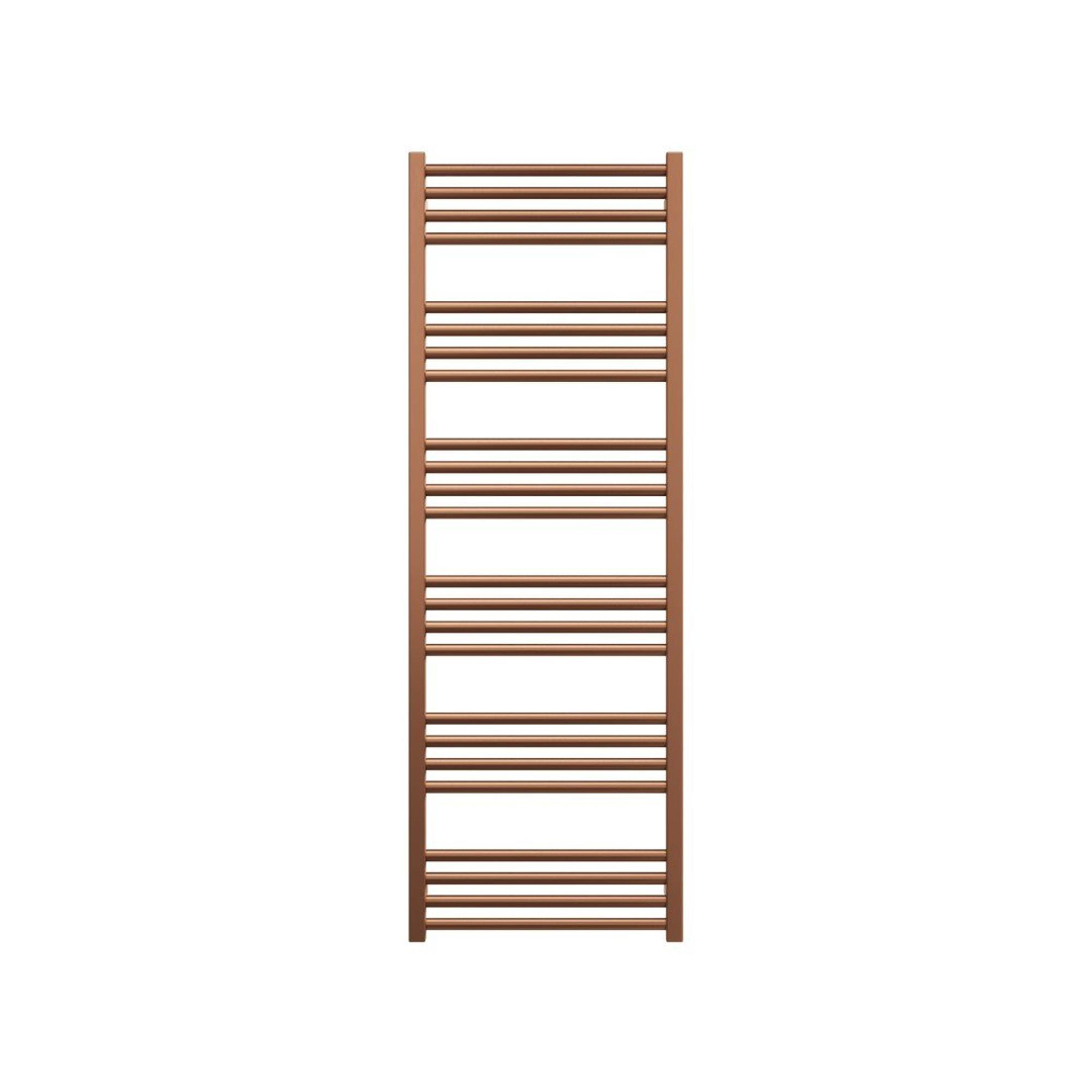 Crosswater MPRO Handdoekradiator - 138x48cm - 568 watt - geborsteld brons