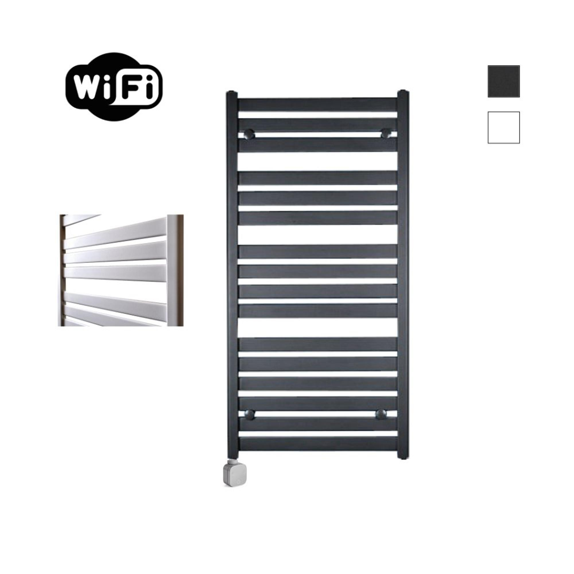 Sanicare HPW - Moda Elektrische Radiator - 120x60cm - 876W - Wifi - Mat Zwart