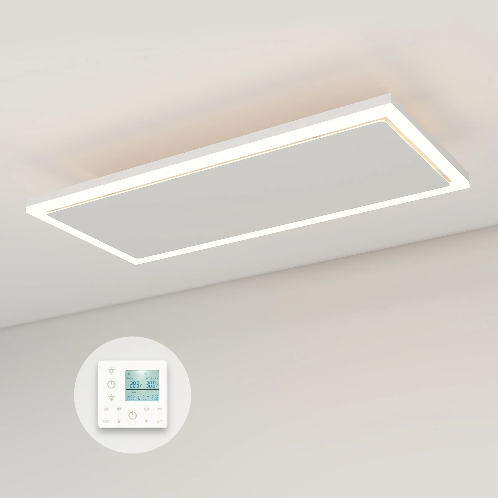 Quality Heating InfraGlow Infraroodpaneel met LED-verlichting 107x39 cm 1300W