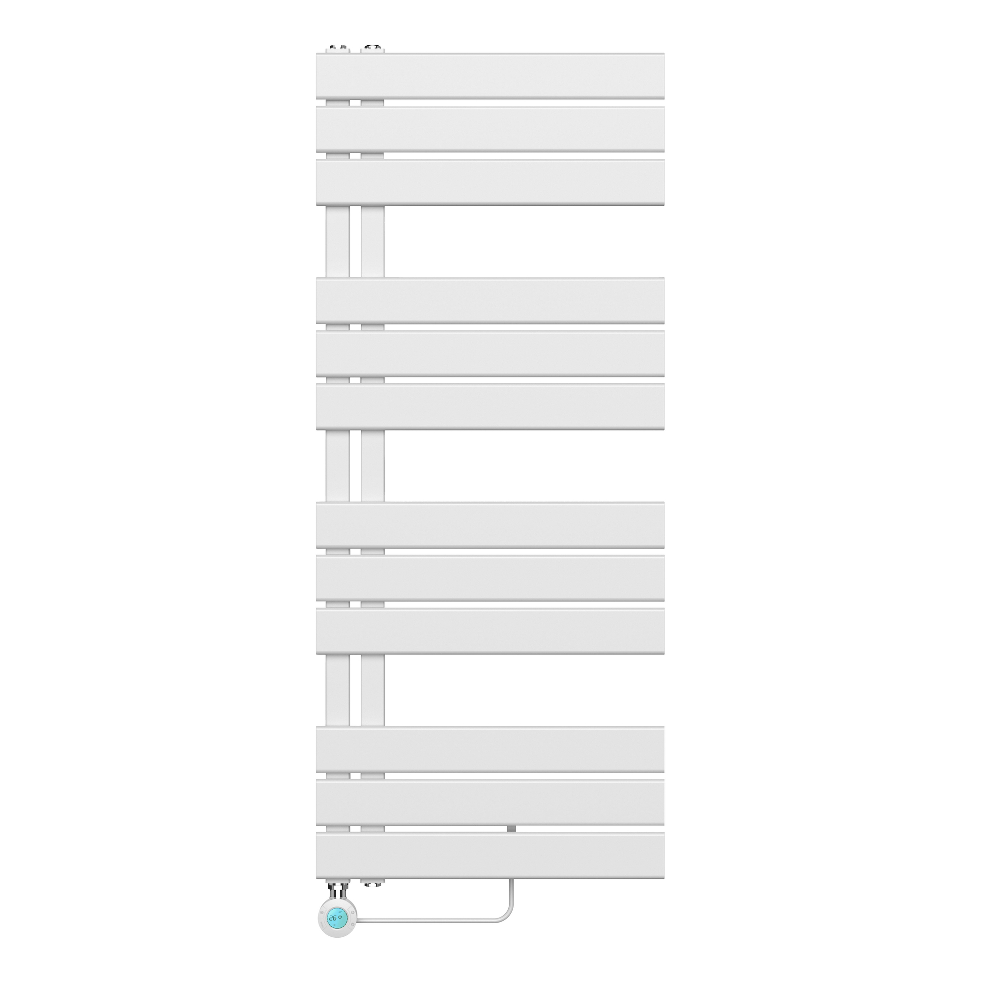 Belrad Elektrische Handdoekradiator Links Aansluiting/Combi-Wit 120x50 cm