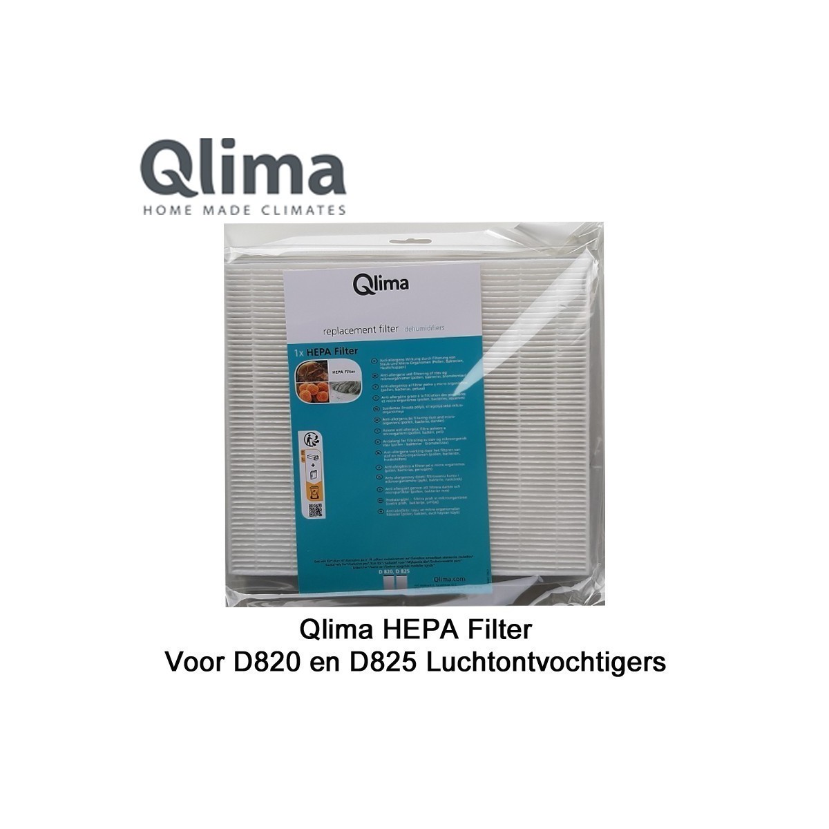 Qlima D820 A Smart luchtontvochtiger voor ruimtes tot 52 m²