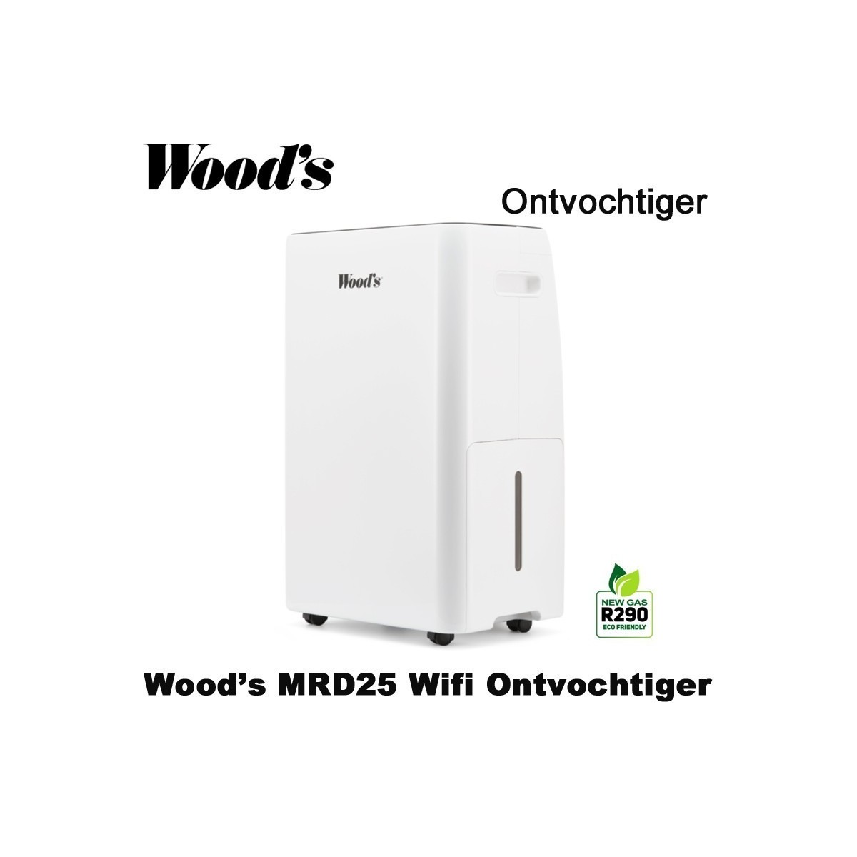 Woods MRD25 Wifi Luchtontvochtiger - 25 l/dag