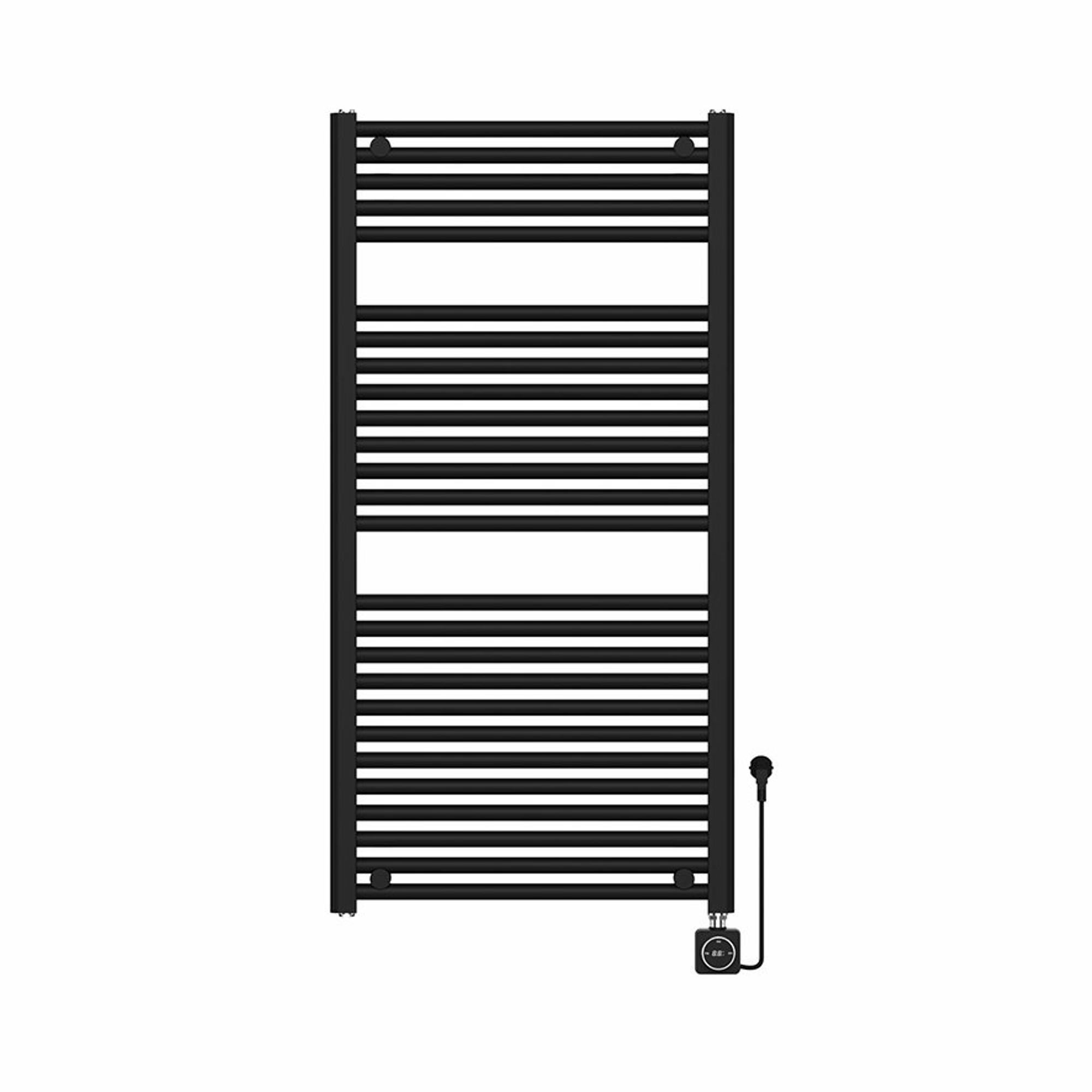 Wiesbaden Elara Smart WiFi Elektrische radiator - 118.5x60cm - mat zwart