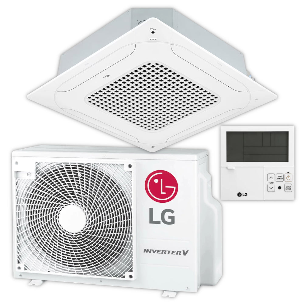 LG Split Airconditioner 4-Weg Plafondcassette Set CT09F, 2,5 kW