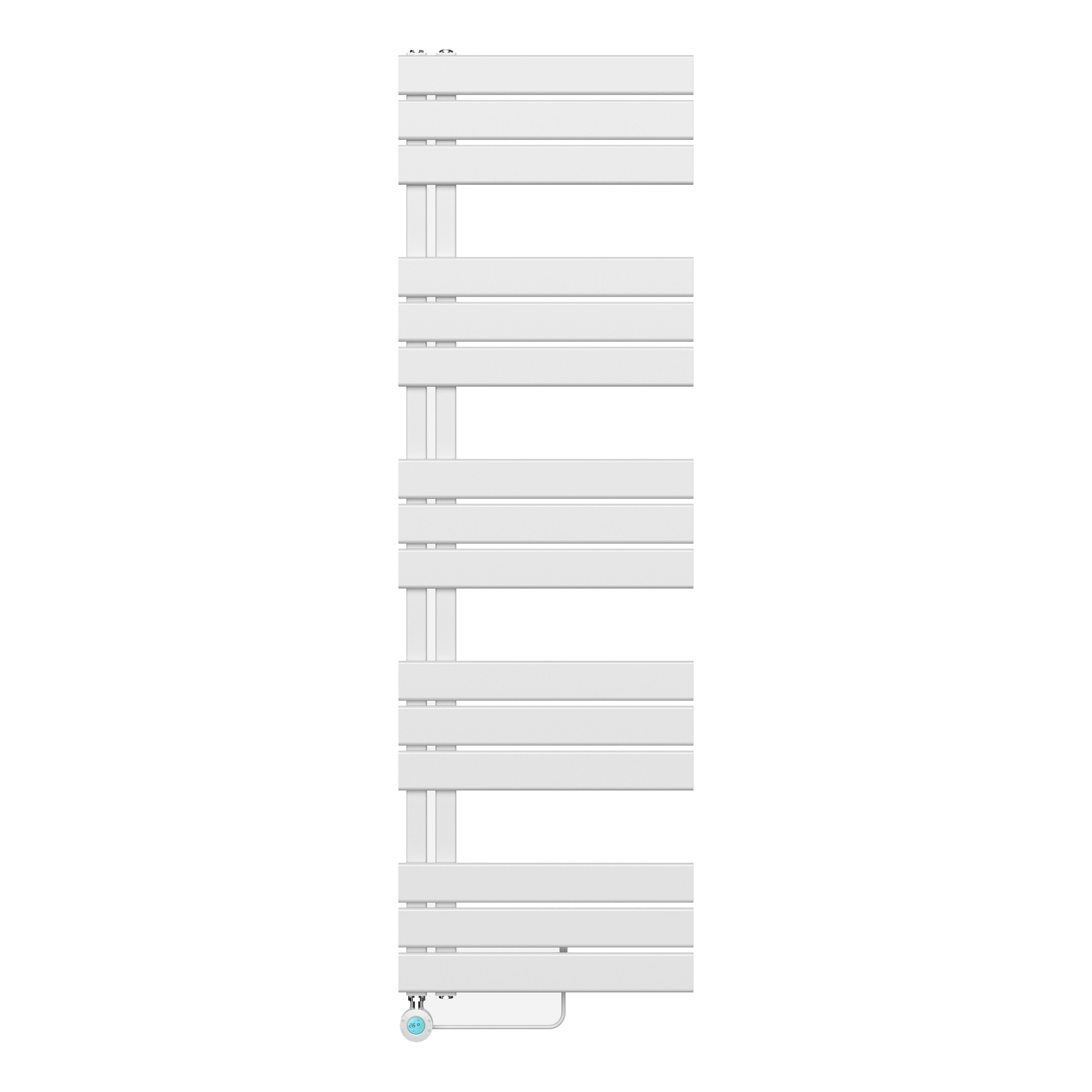 Belrad BUC Elektrische Handdoekradiator Links Aansluiting Wit 1600x500