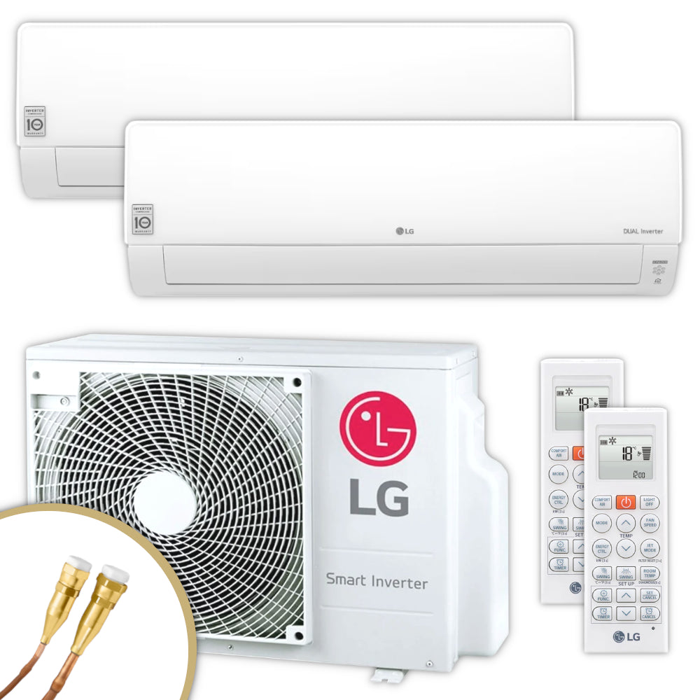 LG Multisplit Airconditioner Set DELUXE | 3,5 kW + 3,5 kW | Quick-Connect